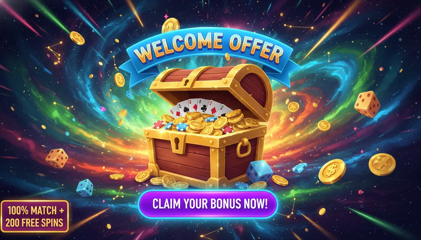 Offerta di benvenuto Casinia casino