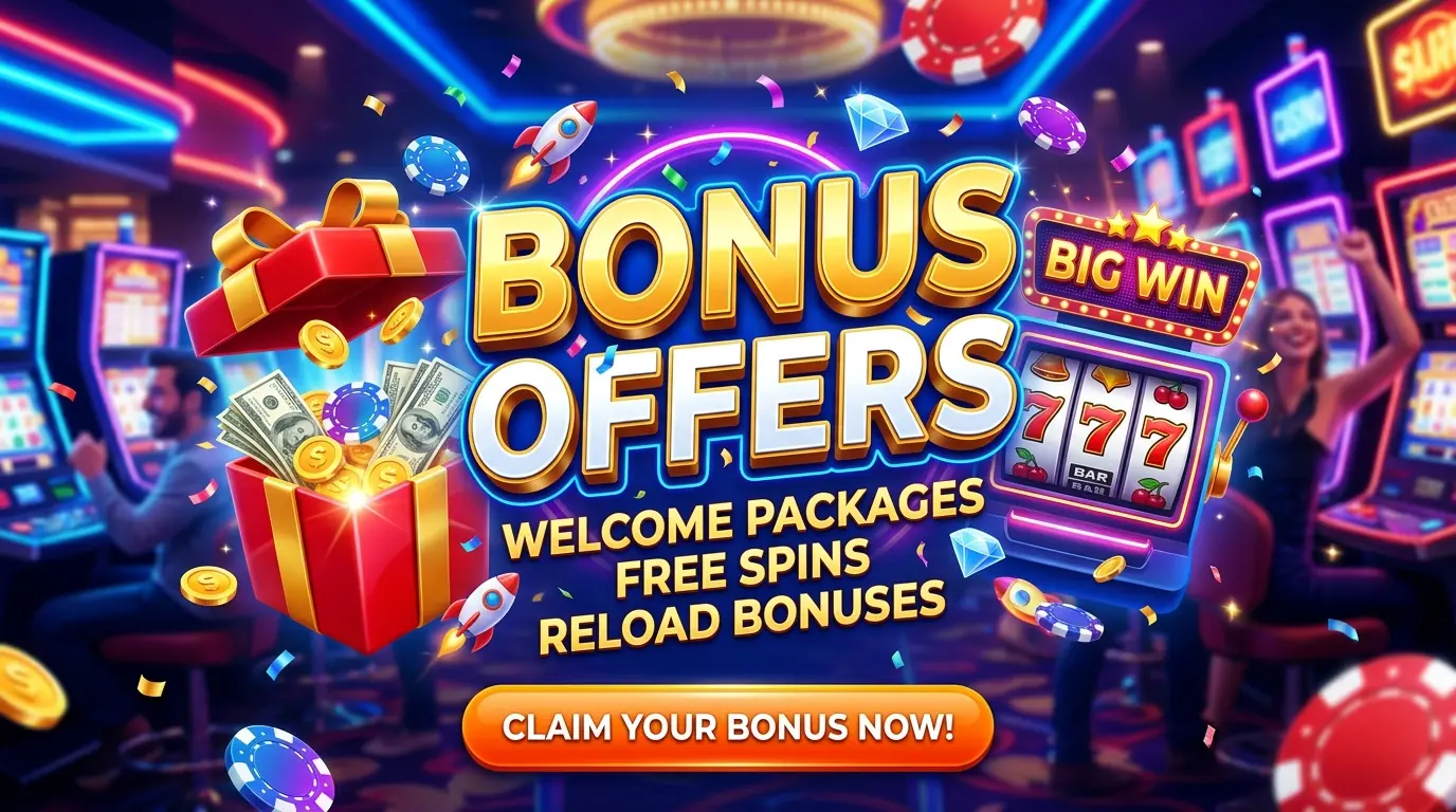 Bonus offers Casinia casino